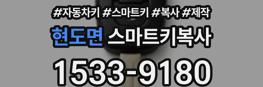 현도면 스마트키복사