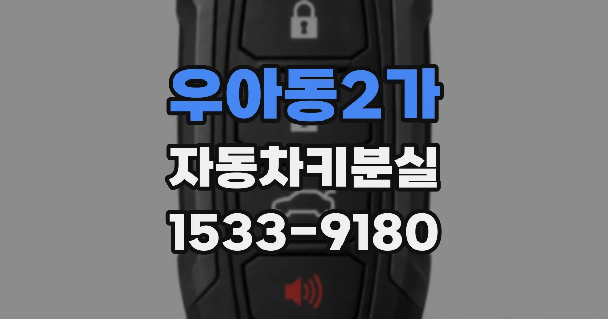 우아동2가 자동차키분실
