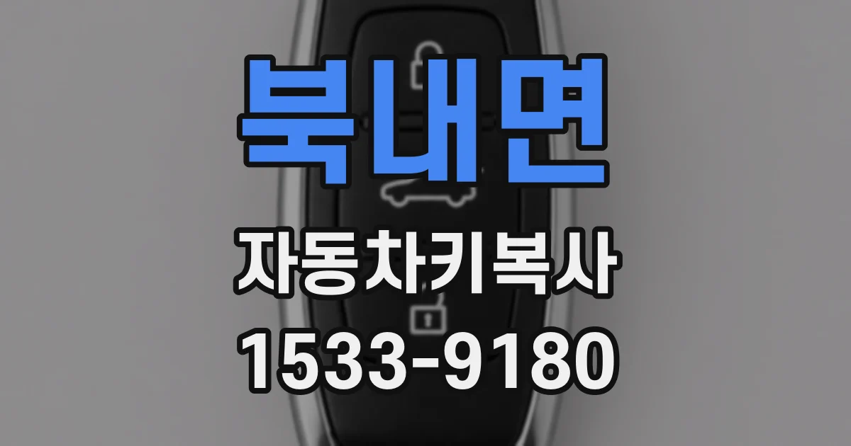 북내면 자동차키복사
