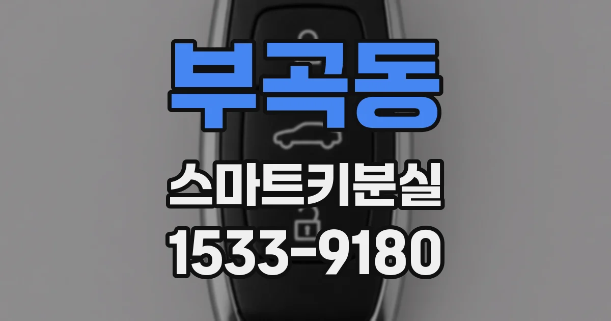 부곡동 스마트키분실