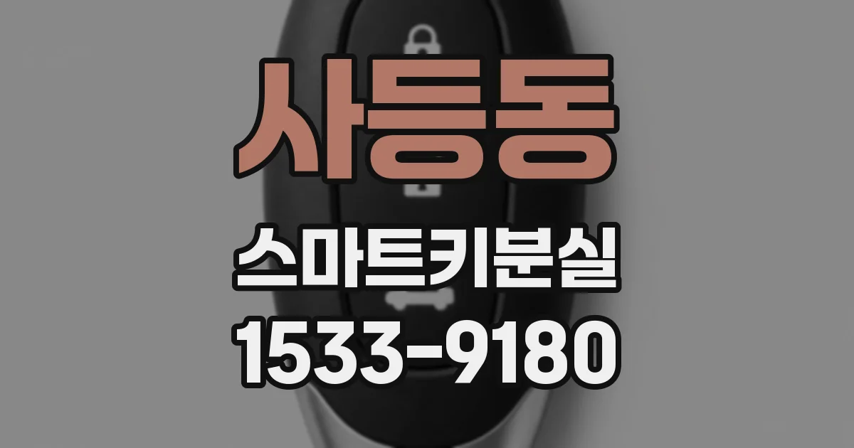 사등동 스마트키분실
