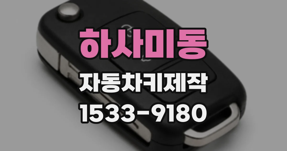 하사미동 자동차키제작