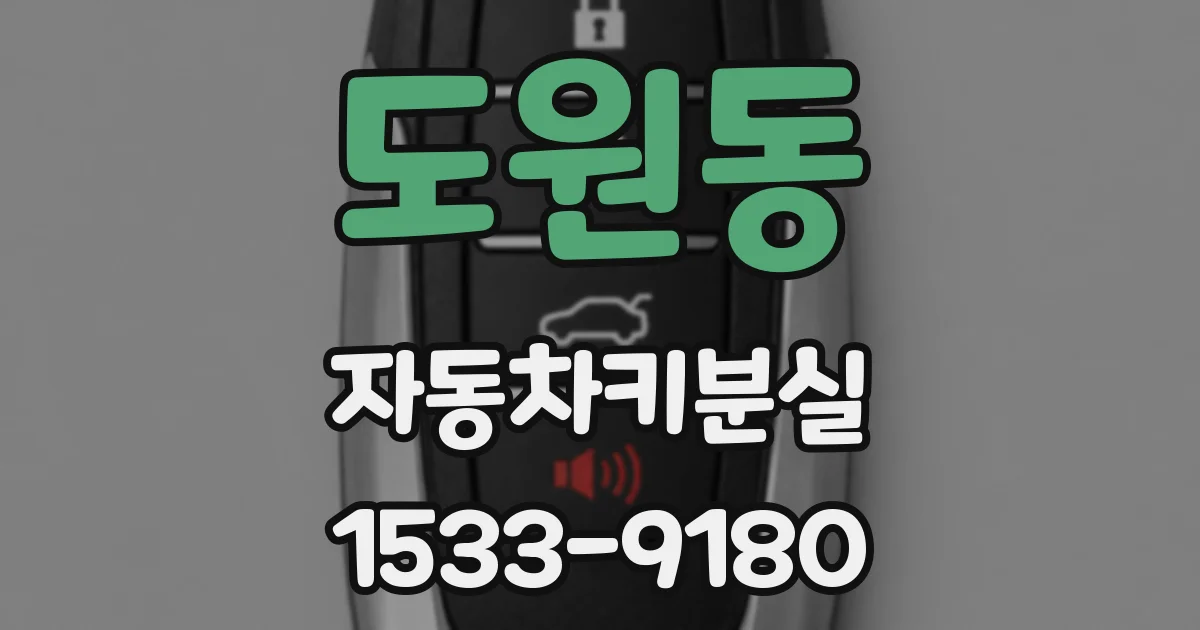 도원동 자동차키분실