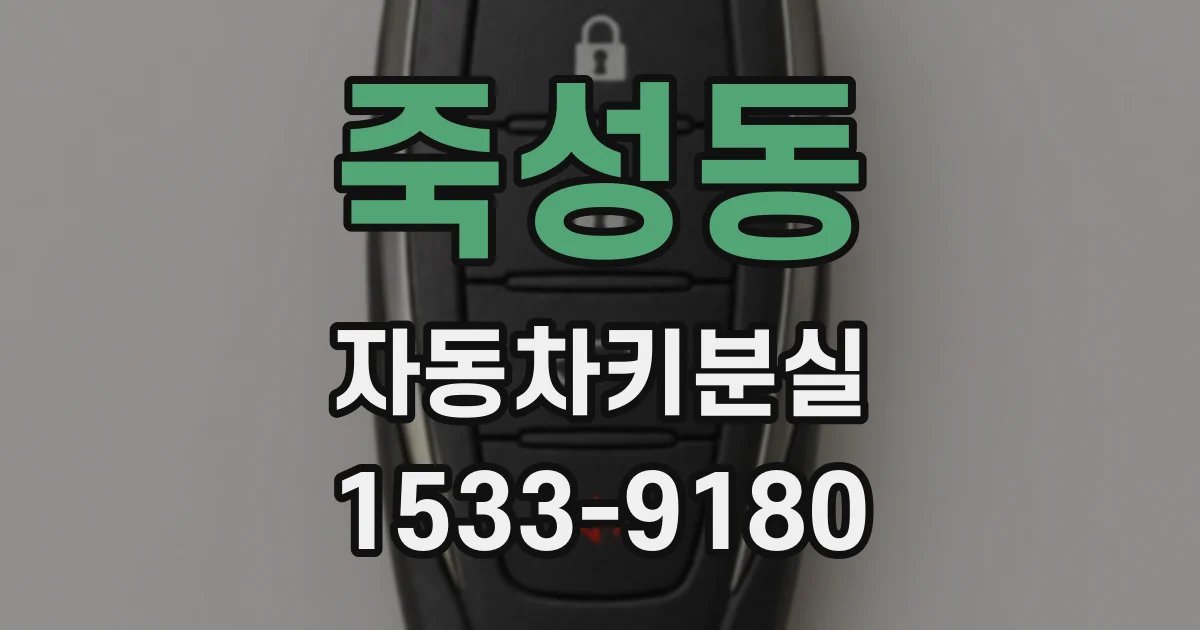 죽성동 자동차키분실