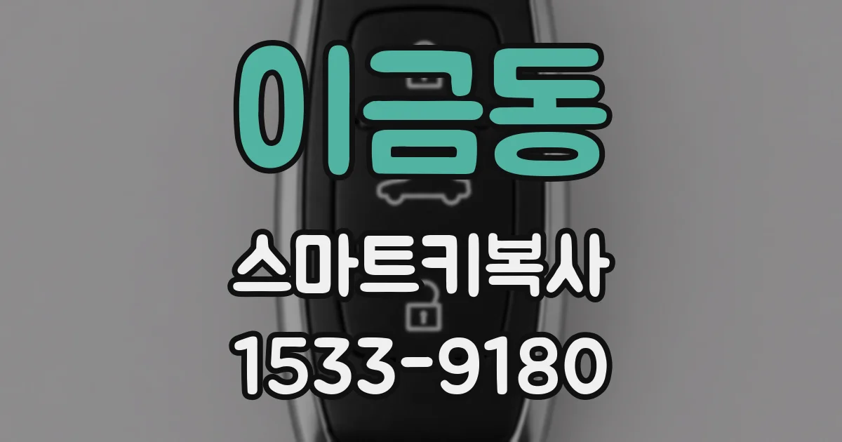 이금동 스마트키복사