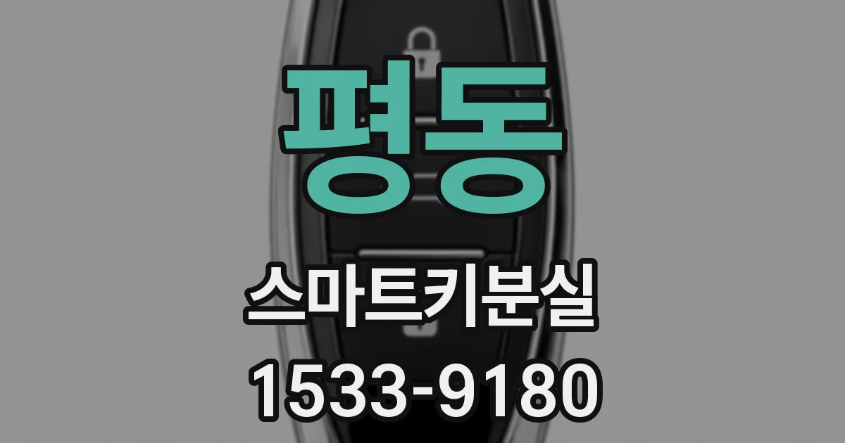 평동 스마트키분실