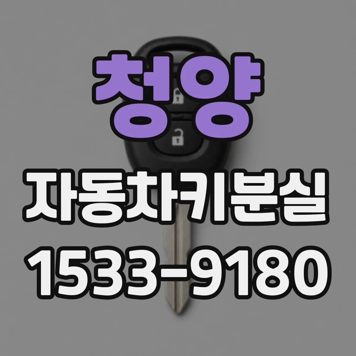 청양 자동차키분실