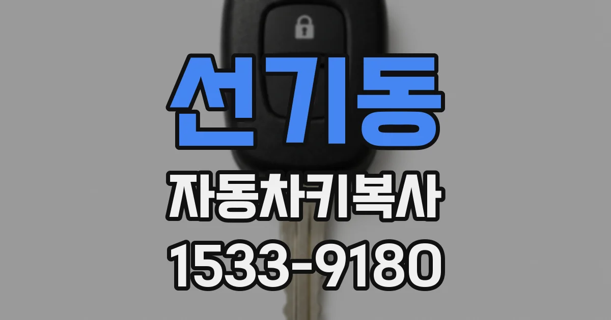 선기동 자동차키복사