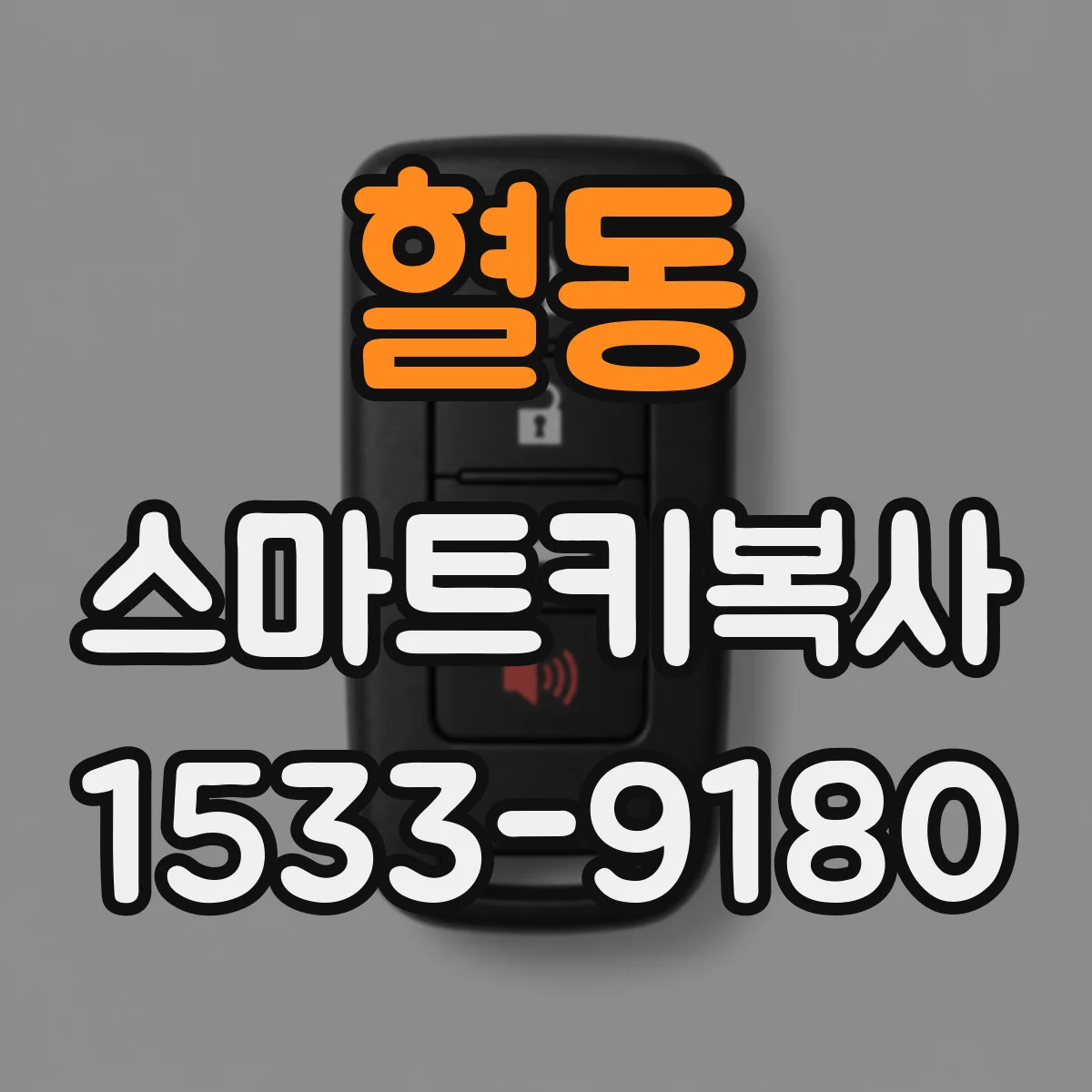 혈동 스마트키복사