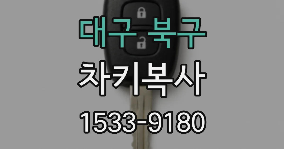 대구 북구 차키복사