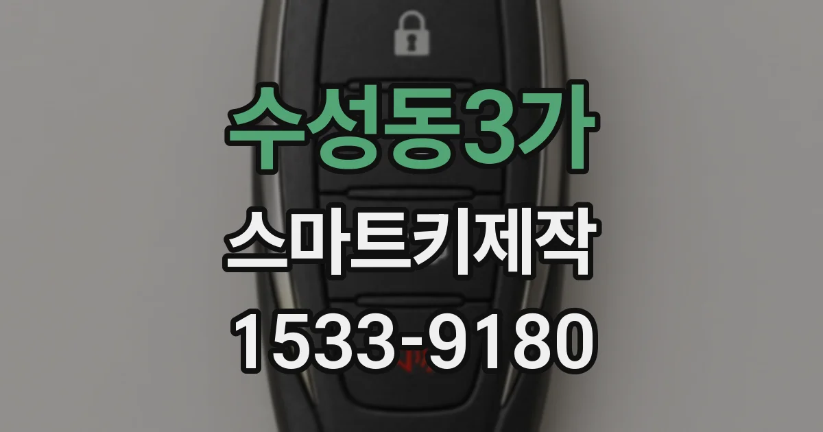 수성동3가 스마트키제작