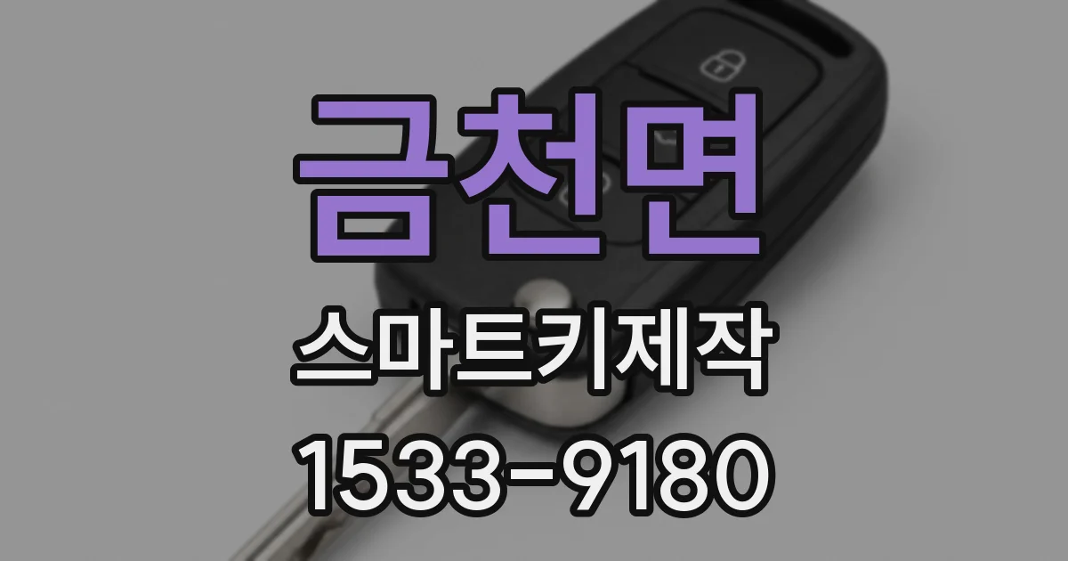 금천면 스마트키제작