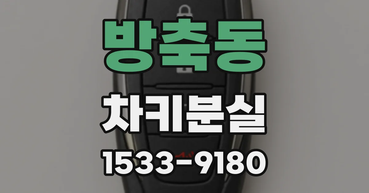 방축동 차키분실