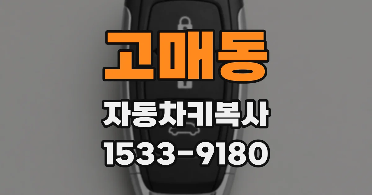 고매동 자동차키복사