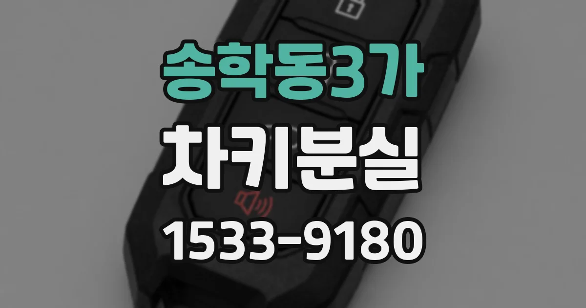 송학동3가 차키분실