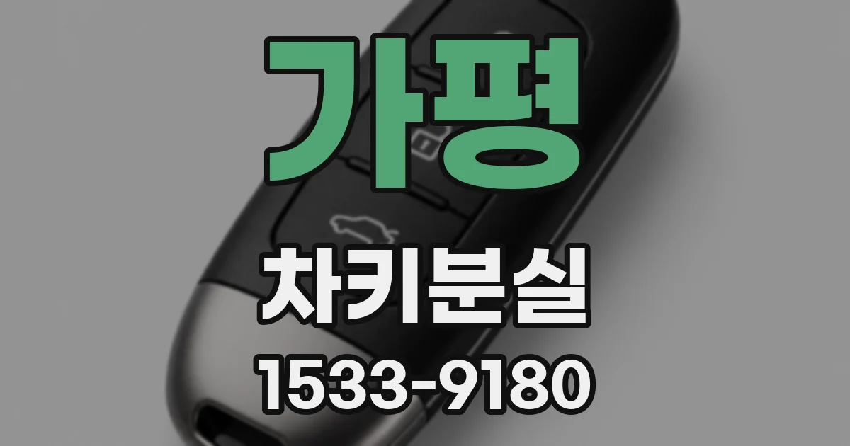 가평 차키분실