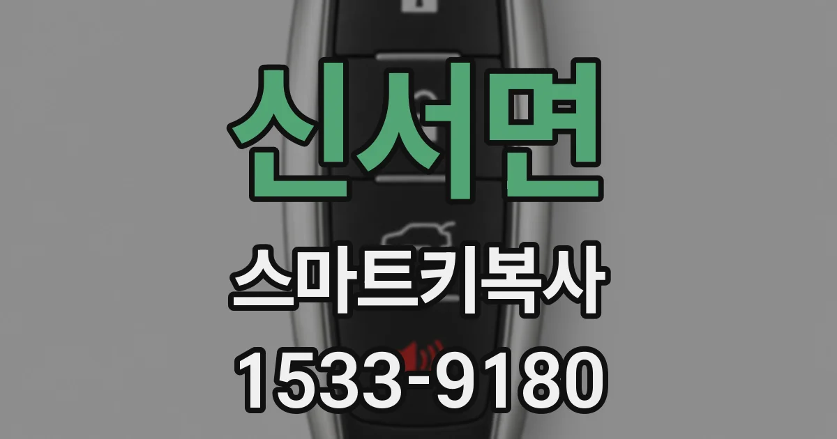 신서면 스마트키복사