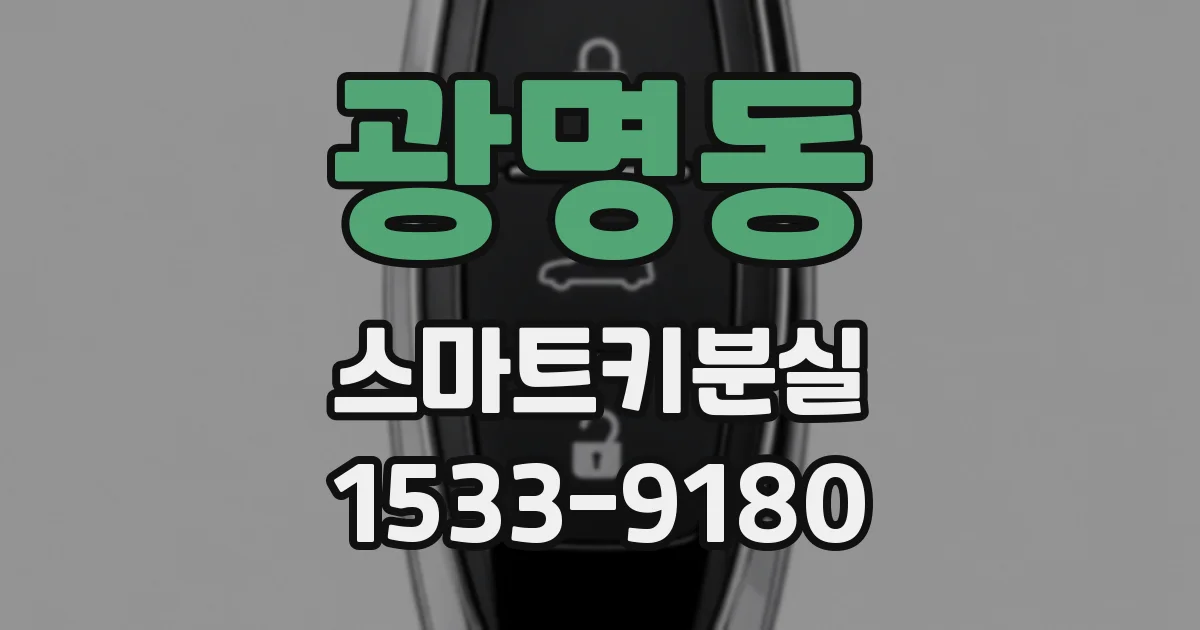 광명동 스마트키분실