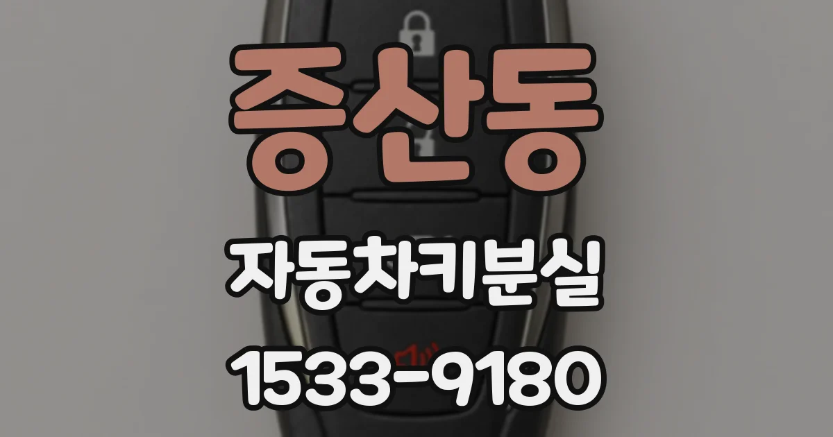 증산동 자동차키분실