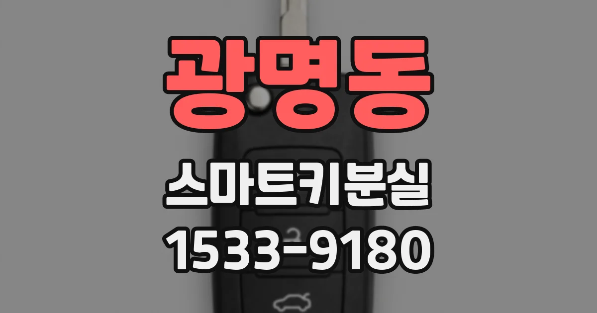 광명동 스마트키분실