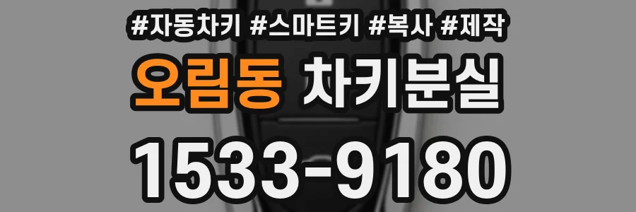 오림동 차키분실