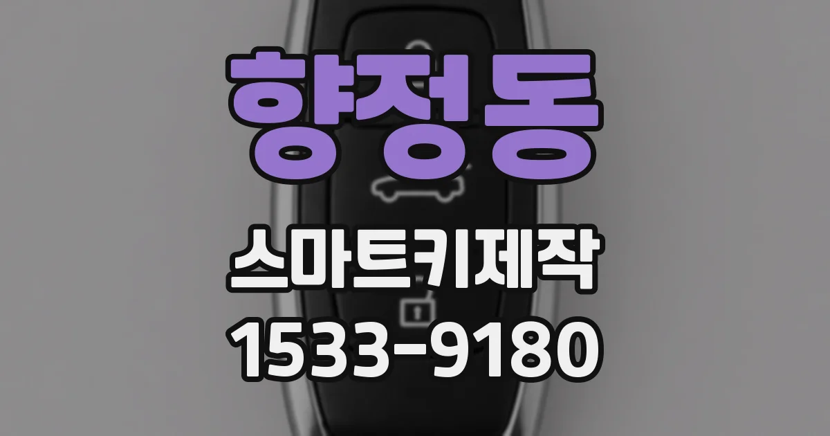 향정동 스마트키제작