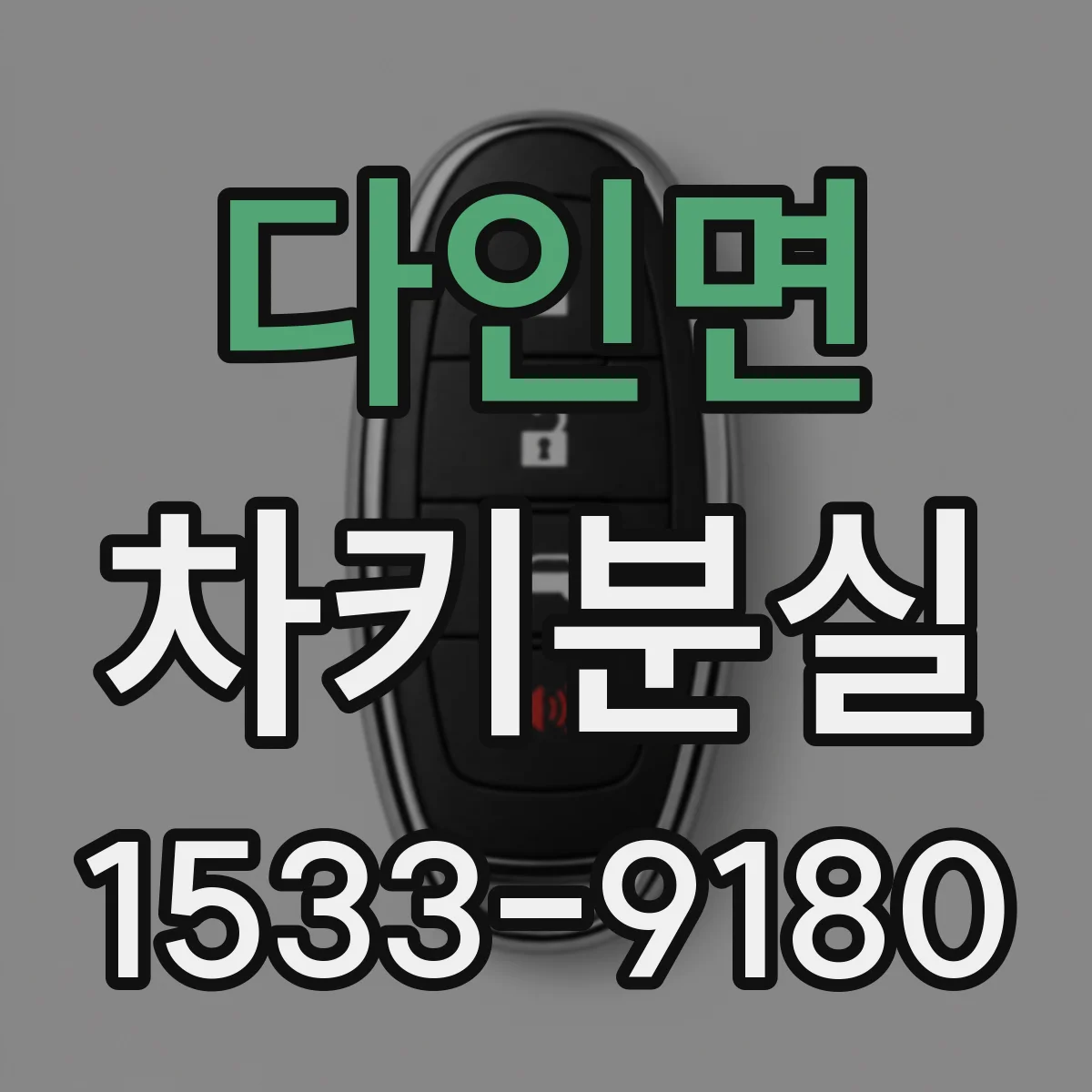 다인면 차키분실