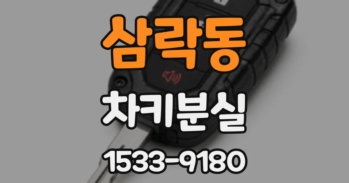 삼락동 차키분실