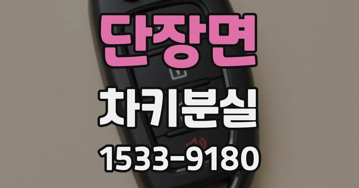 단장면 차키분실