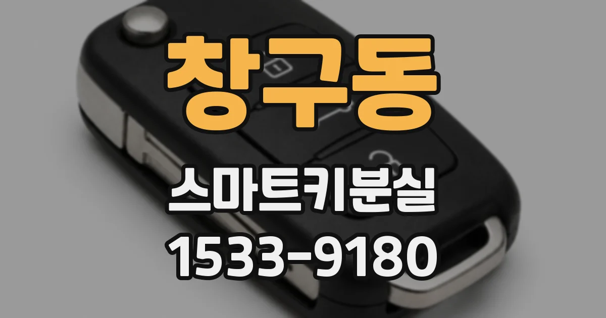 창구동 스마트키분실