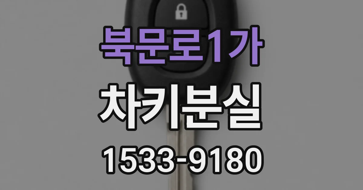 북문로1가 차키분실