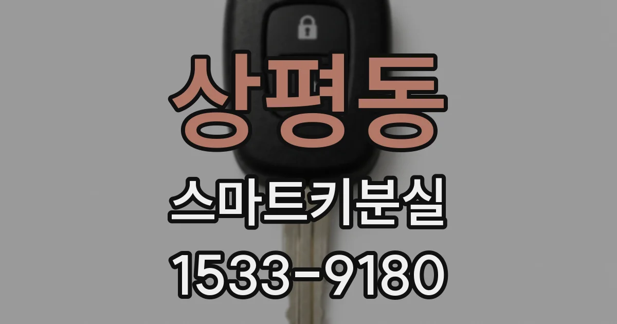 상평동 스마트키분실
