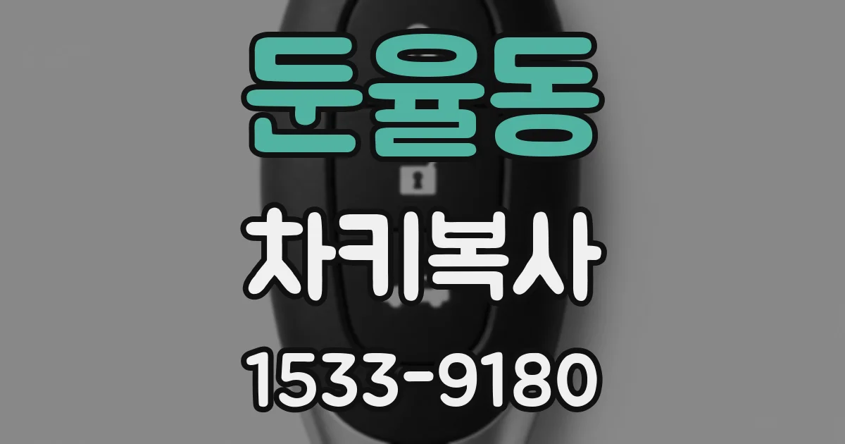 둔율동 차키복사