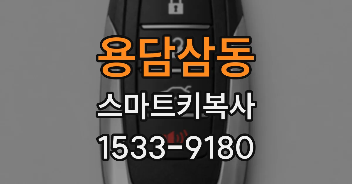 용담삼동 스마트키복사