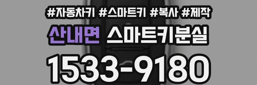 산내면 스마트키분실