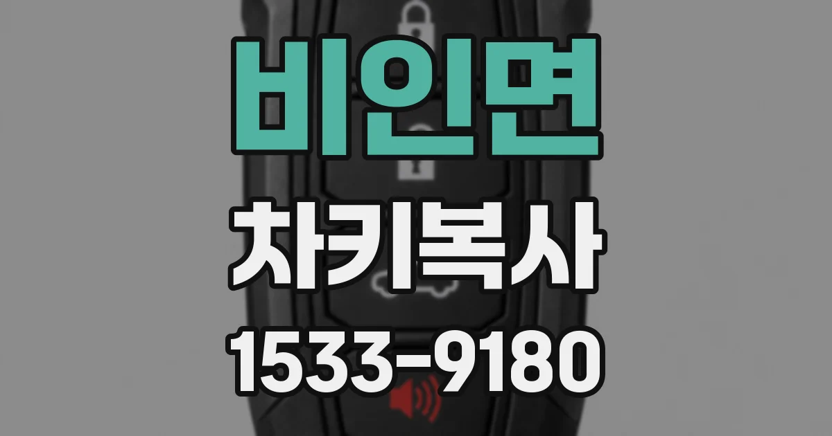 비인면 차키복사