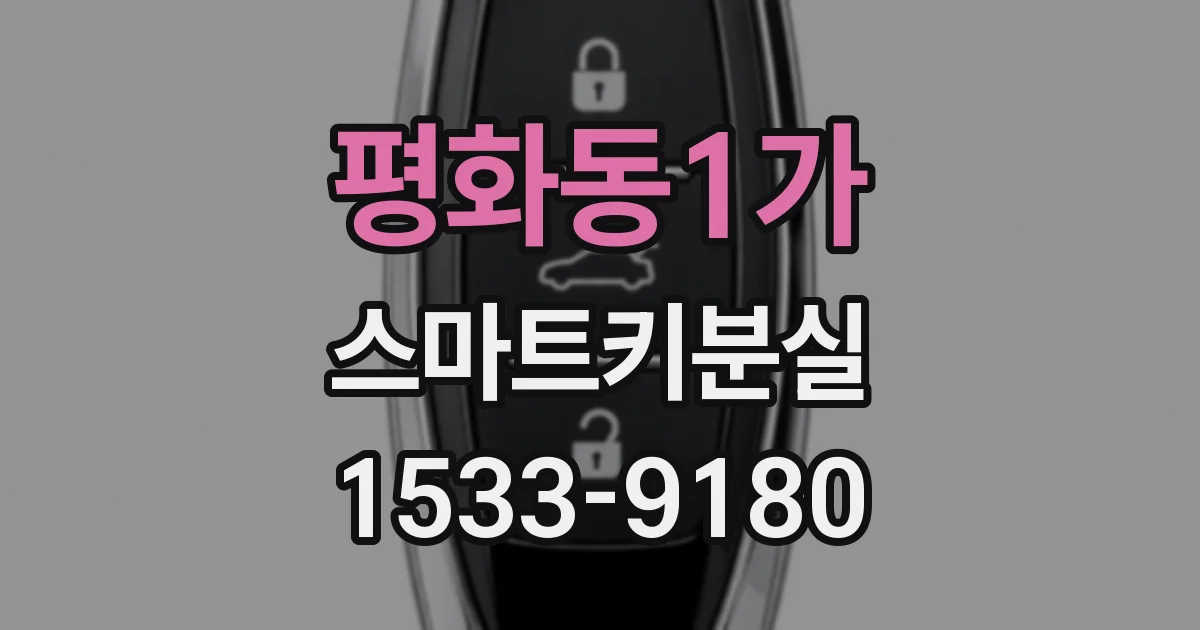 평화동1가 스마트키분실