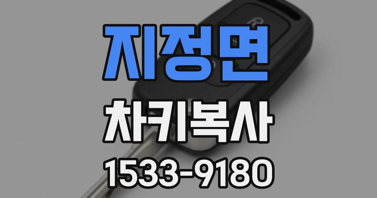지정면 차키복사