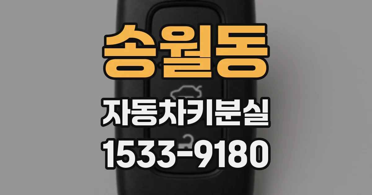 송월동 자동차키분실