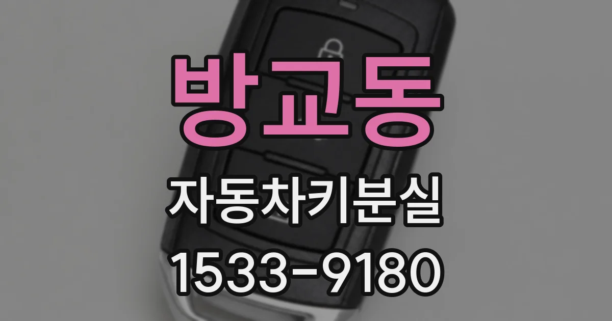 방교동 자동차키분실