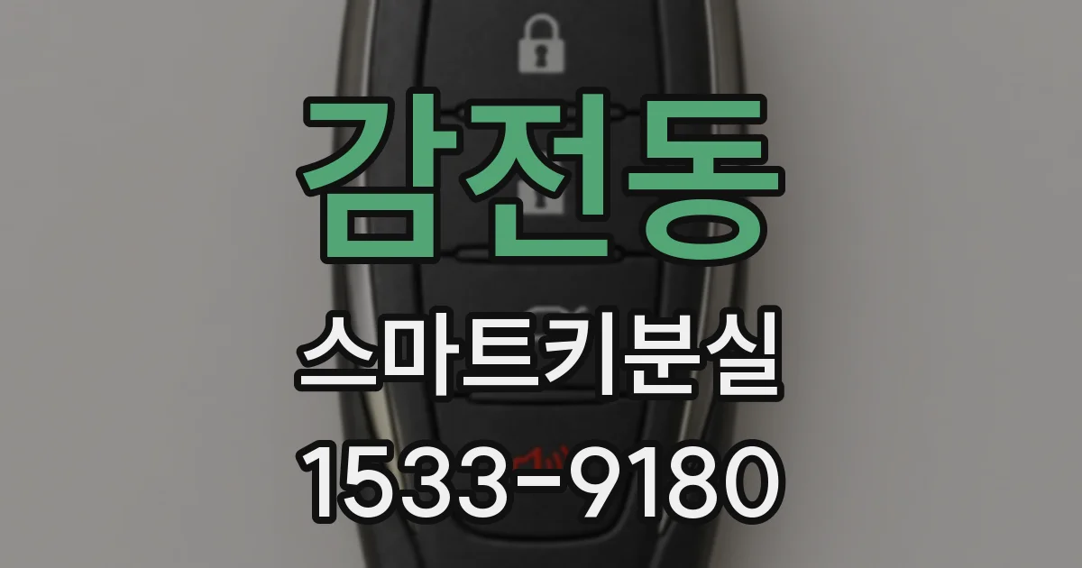 감전동 스마트키분실