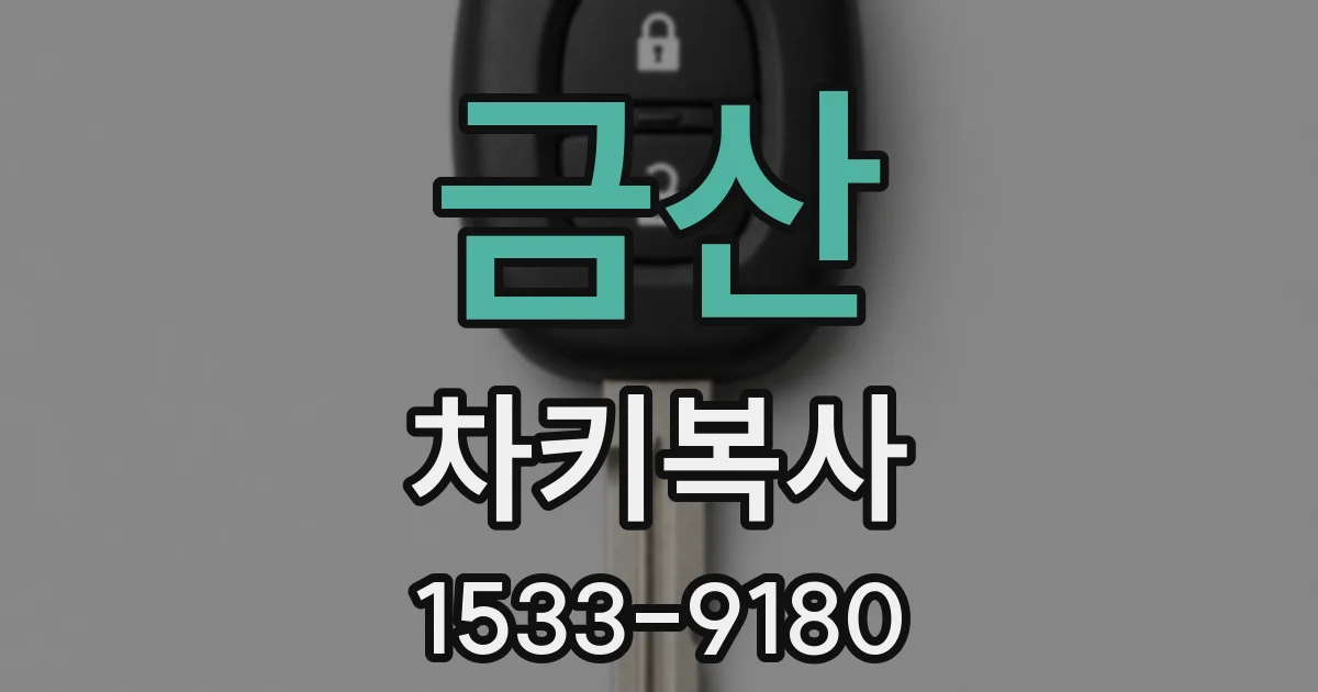금산 차키복사
