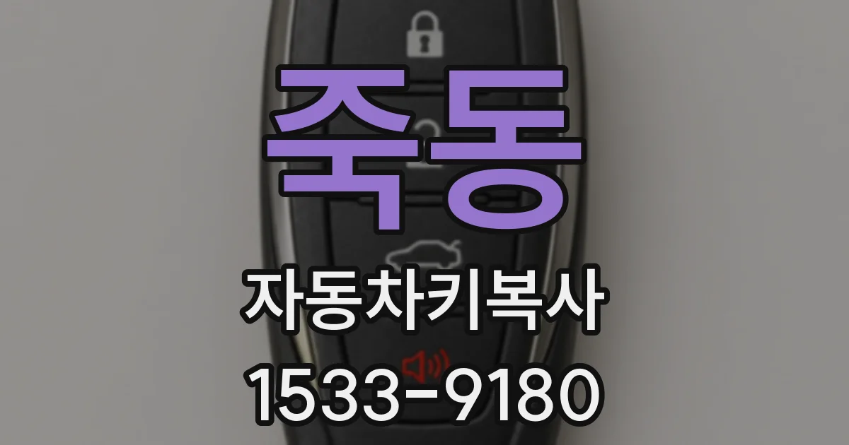 죽동 자동차키복사