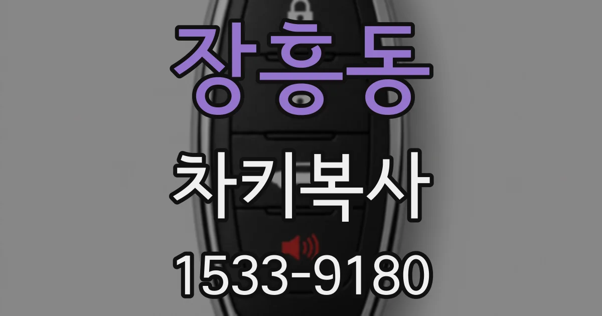 장흥동 차키복사