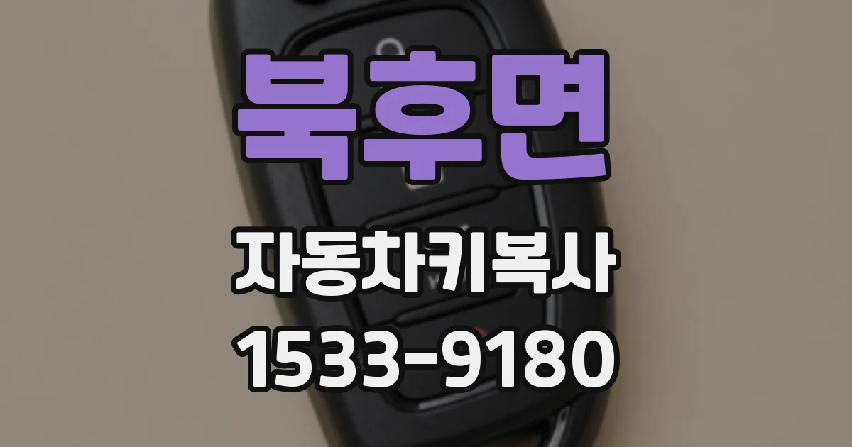 북후면 자동차키복사