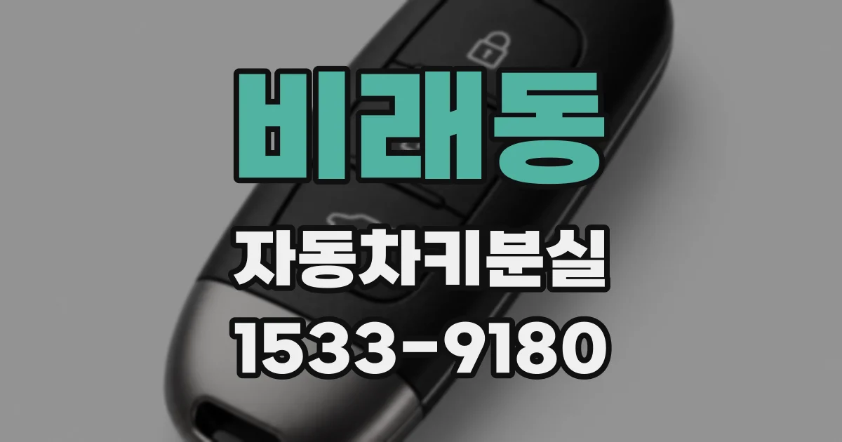비래동 자동차키분실
