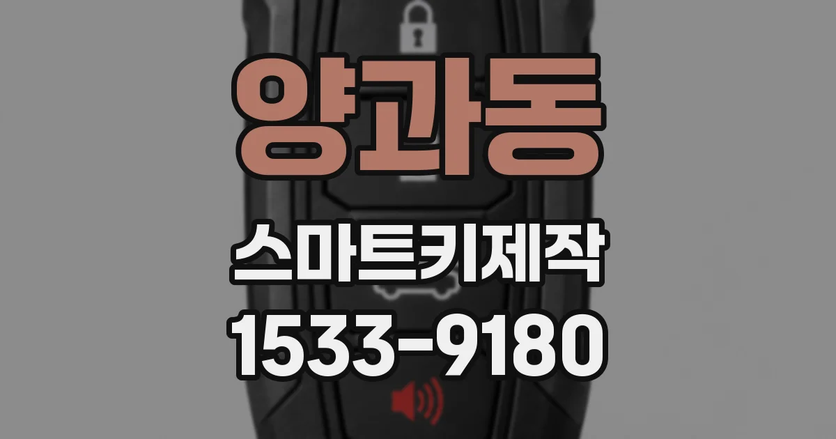 양과동 스마트키제작