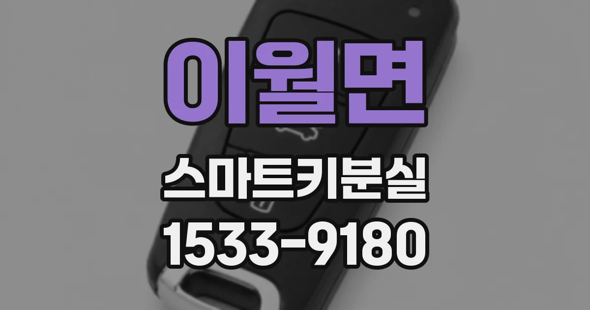 이월면 스마트키분실