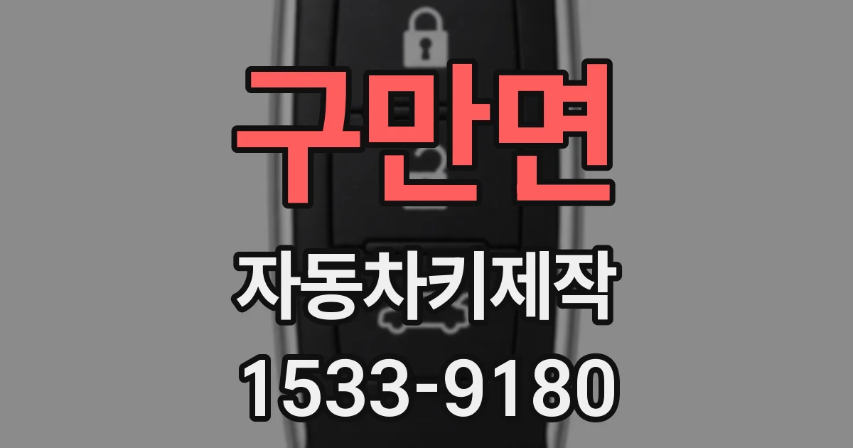 구만면 자동차키제작