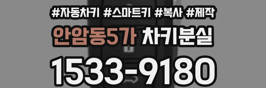 안암동5가 차키분실